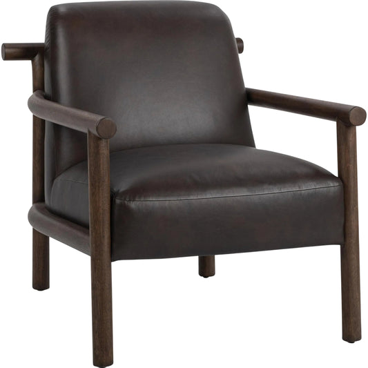 Azoria Leather Accent Chair by Classic Home. Made from unique in a modern style.