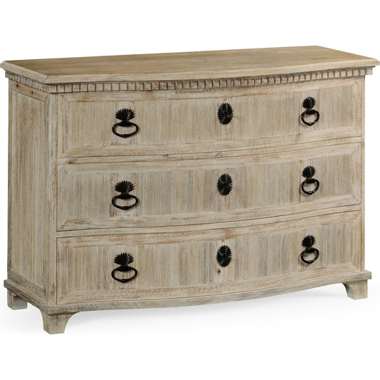 William Yeoward Bickerton 3 Drawer Dresser by Jonathan Charles in white and washed acacia. Made from acacia in a cottage & farmhouse style.