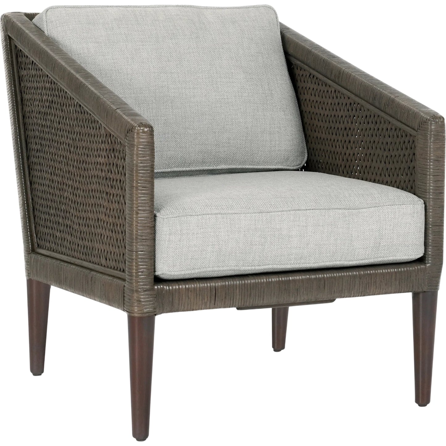 000 SI-2388557 | Primary Silo | Kaitlin Wicker Accent Chair by Classic Home in pearl gray. Made from wicker, rattan in a transitional style.