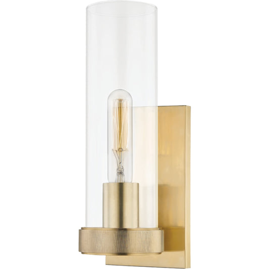 Briggs Wall Sconce by Hudson Valley. Made from steel in a transitional style.