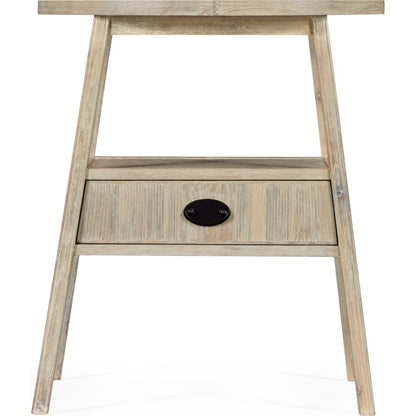 William Yeoward Bywater Washed Acacia Side Table by Jonathan Charles in white and washed acacia. Made from acacia in a cottage & farmhouse style.