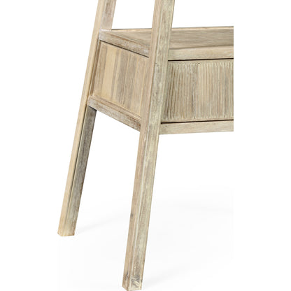 William Yeoward Bywater Washed Acacia Side Table by Jonathan Charles in white and washed acacia. Made from acacia in a cottage & farmhouse style.