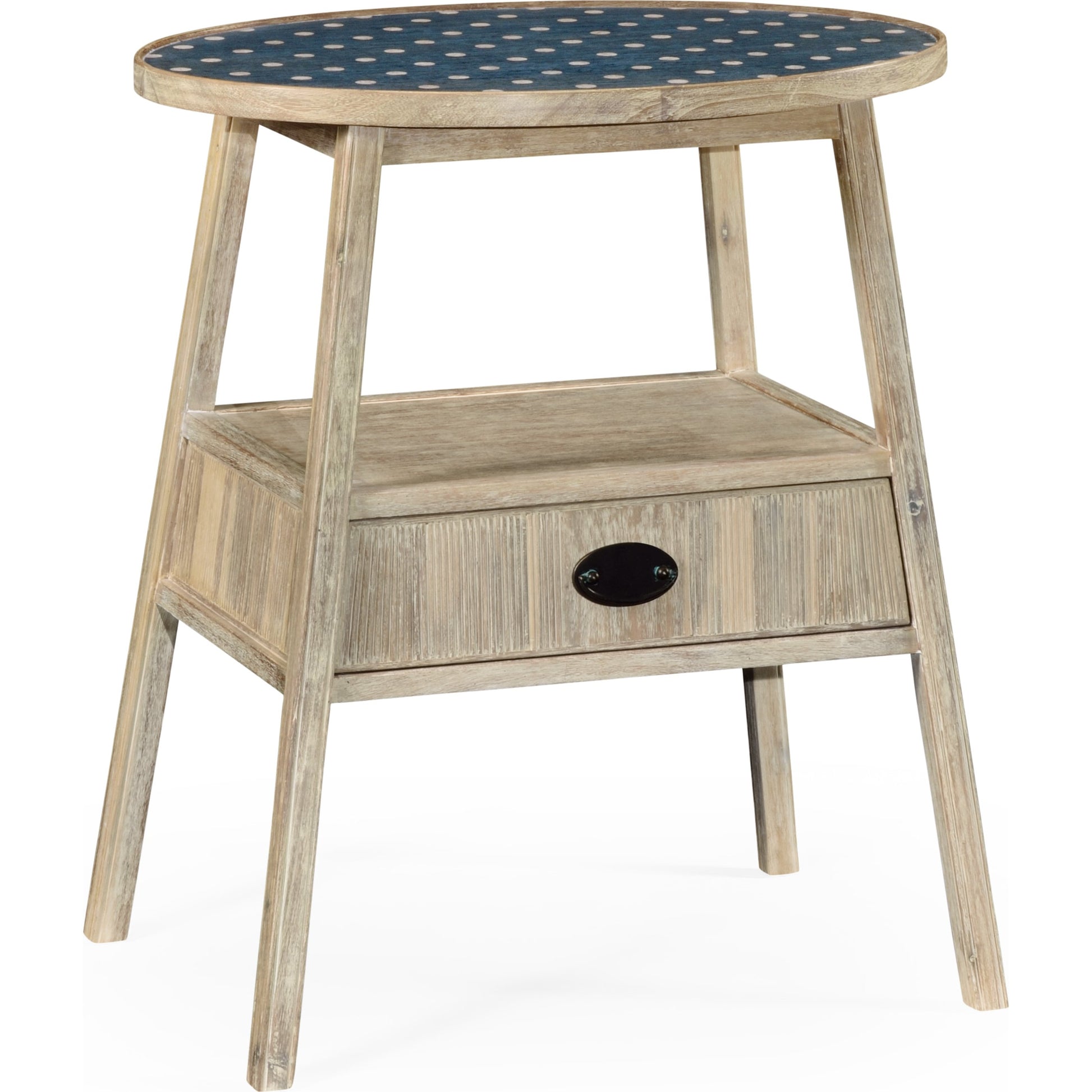 William Yeoward Bywater Washed Acacia Side Table by Jonathan Charles in white and washed acacia. Made from acacia in a cottage & farmhouse style.