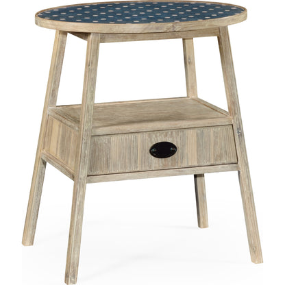 William Yeoward Bywater Washed Acacia Side Table by Jonathan Charles in white and washed acacia. Made from acacia in a cottage & farmhouse style.