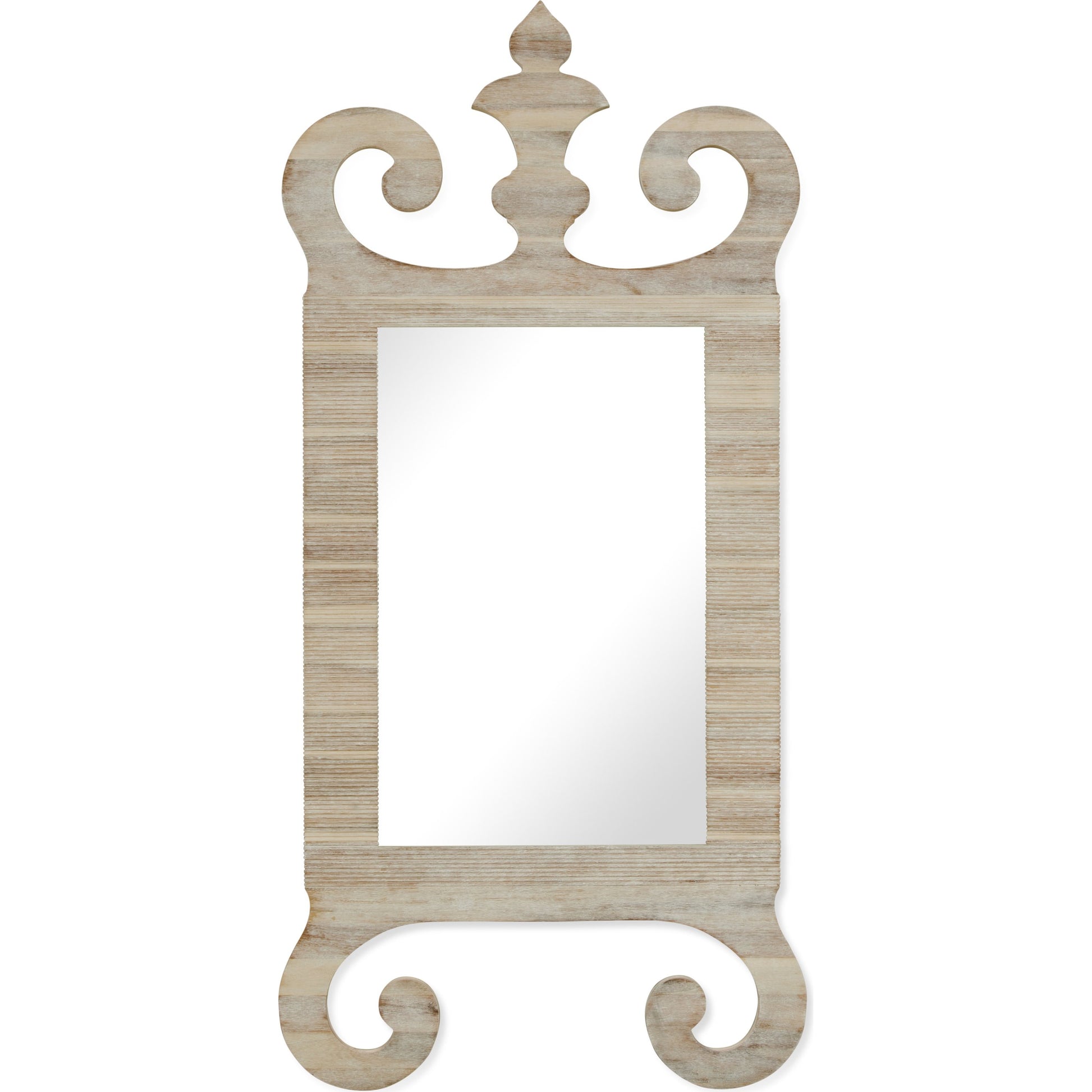 William Yeoward Abbotsworth Mirror by Jonathan Charles in white and washed acacia. Made from acacia in a transitional style.