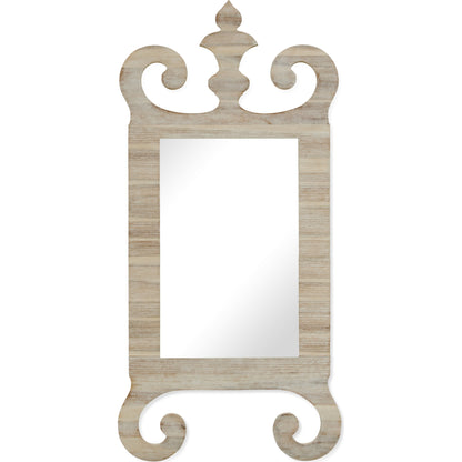 William Yeoward Abbotsworth Mirror by Jonathan Charles in white and washed acacia. Made from acacia in a transitional style.