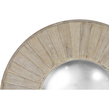 Country House Barrique Mirror by Jonathan Charles in washed acacia. Made from acacia in a transitional style.