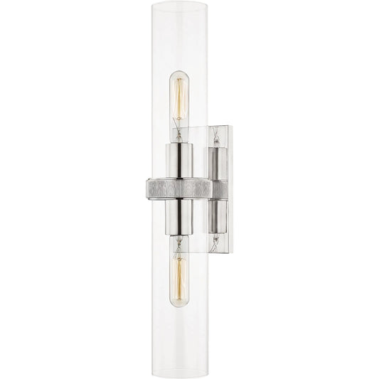 Briggs Wall Sconce by Hudson Valley. Made from steel in a transitional style.