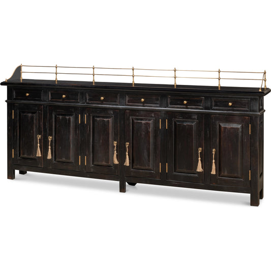 Covent Gardens Sideboard by Sarreid Ltd.. Made from acacia wood in a transitional style.