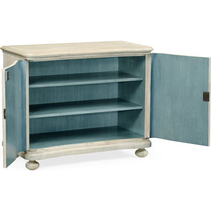 William Yeoward - Belleville Cabinet by Jonathan Charles in white and washed acacia. Made from acacia in a coastal style.