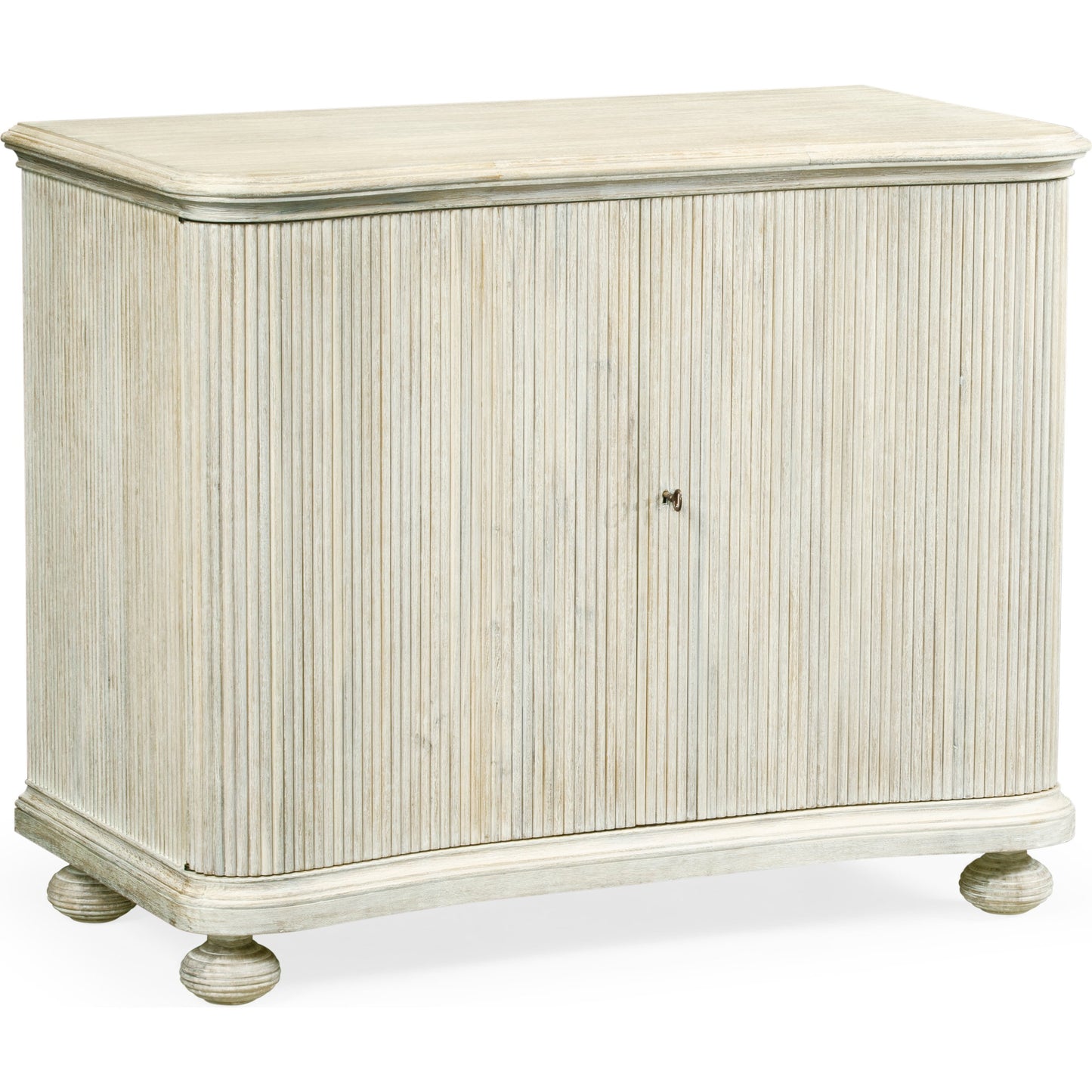 002 SR-846567 | Additional Silo | William Yeoward - Belleville Cabinet by Jonathan Charles in white and washed acacia. Made from acacia in a coastal style.