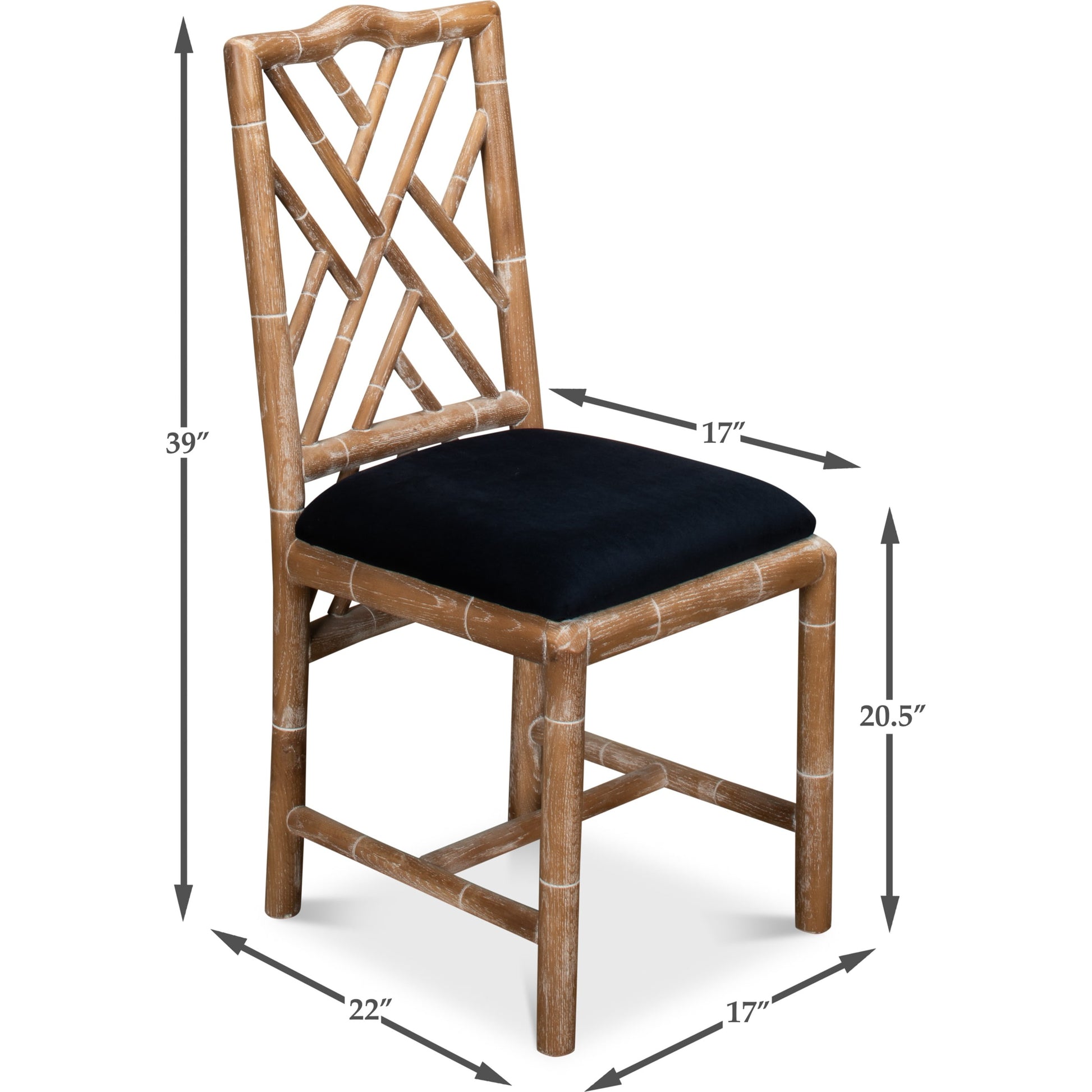 Brighton Bamboo Side Chair (Set of 2) by Sarreid Ltd.. Made from unique in a coastal style.