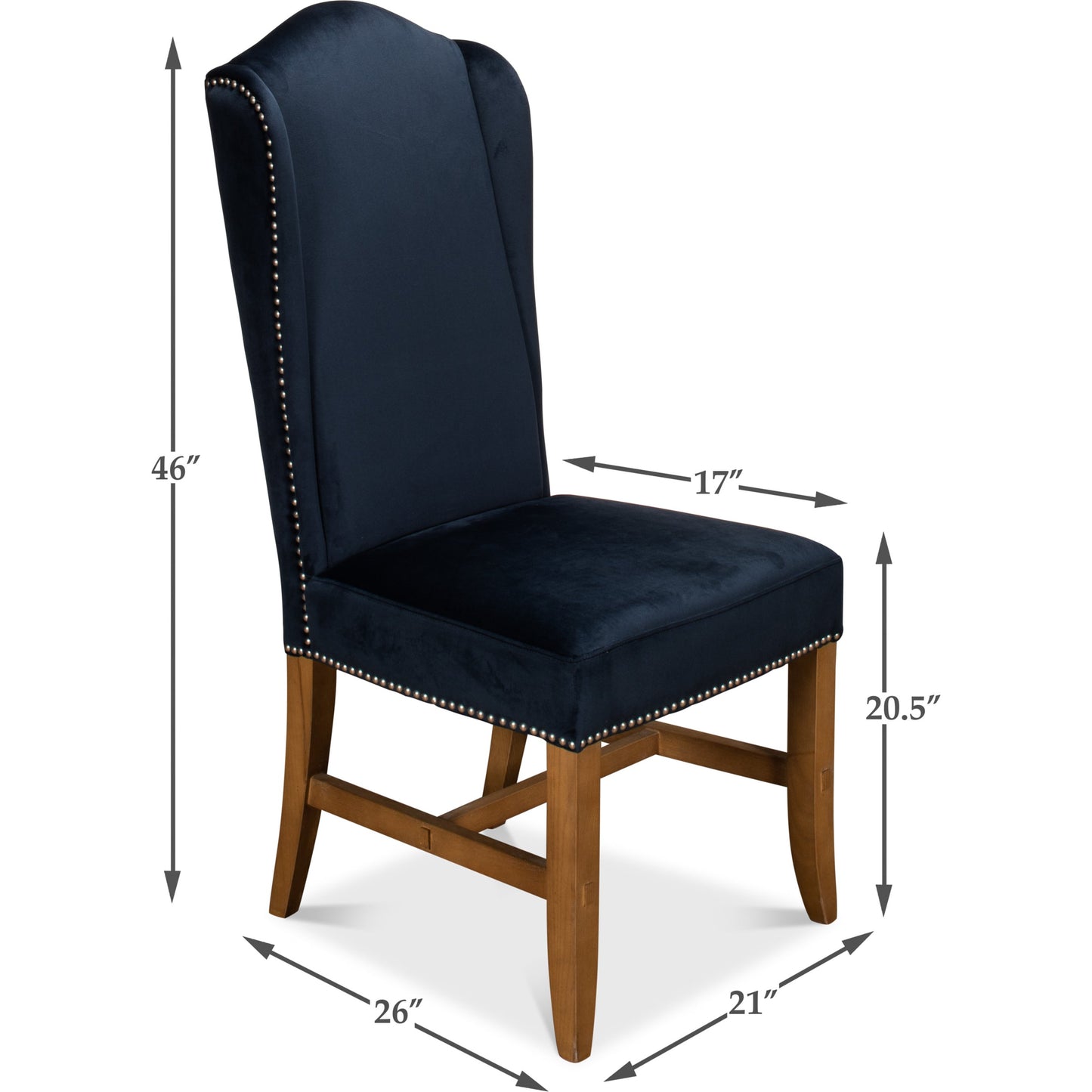 015 SR-857780 | Additional Silo | High Back Dining Chair (Set of 2) by Sarreid Ltd.. Made from unique in a modern style.