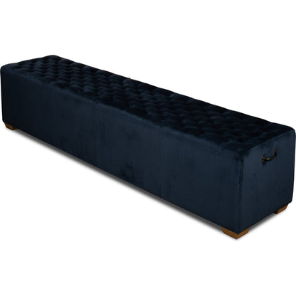 Tufted Bench by Sarreid Ltd. in beige and beige linen. Made from oak, linen in a cottage & farmhouse style.