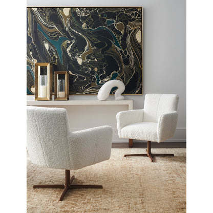 Brooks Swivel Chair by Barclay Butera. Made from unique in a modern style.
