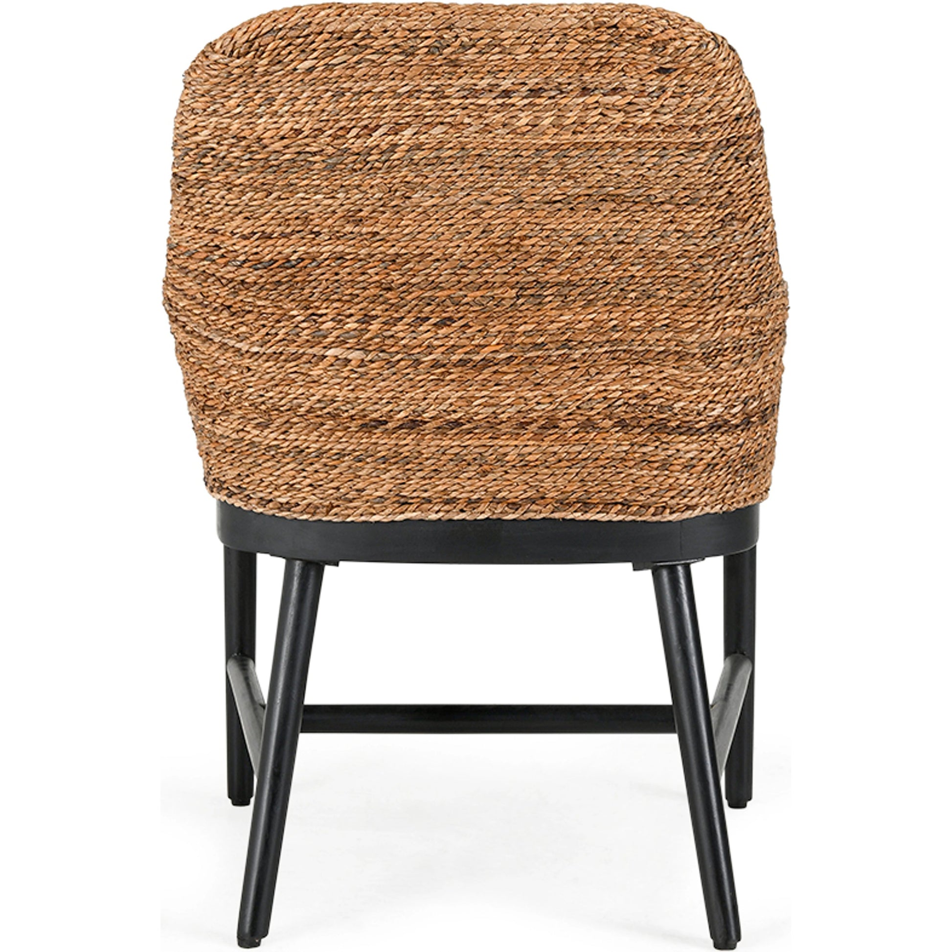 Rey Arm Chair by Kosas Home in wood. Made from mahogony wood, rattanpole, 100% polyester in a unique style.