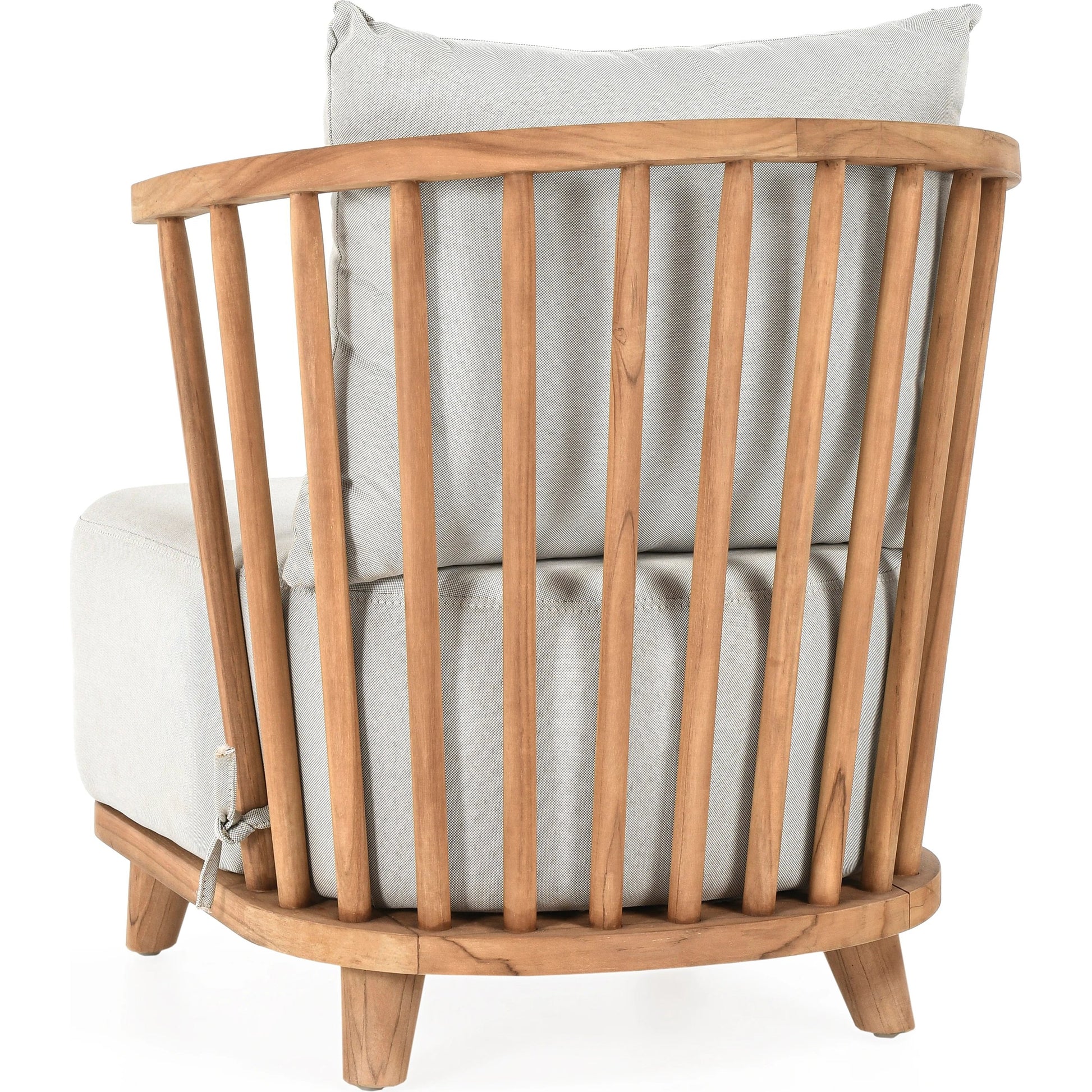 Hearst Outdoor Accent Chair Natural by Classic Home in natural. Made from teak wood, 100% olefin in a modern style.