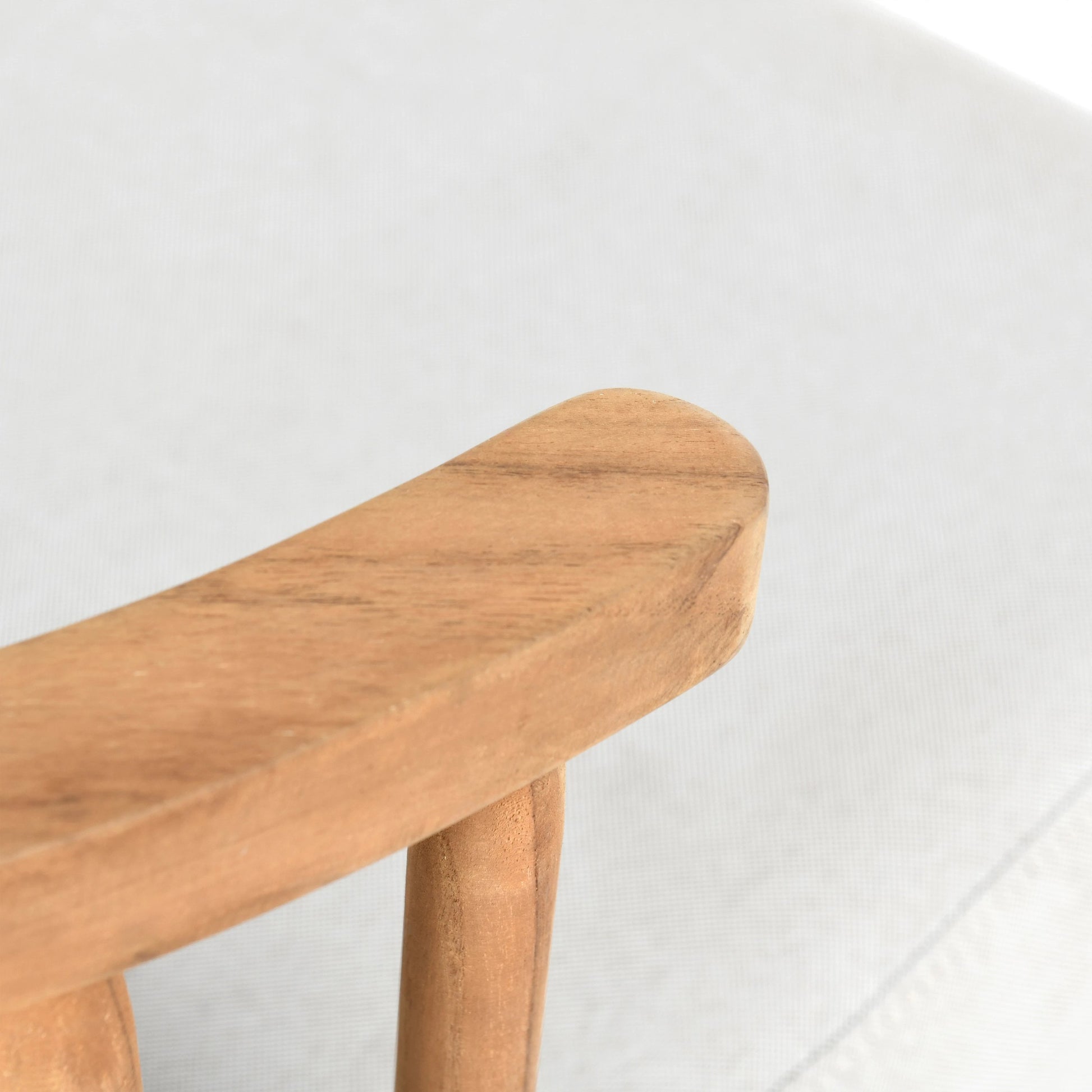 Hearst Outdoor Accent Chair Natural by Classic Home in natural. Made from teak wood, 100% olefin in a modern style.
