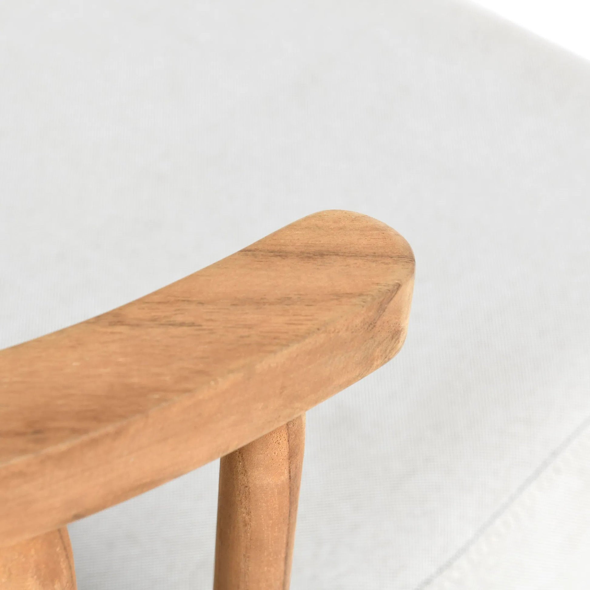 Hearst Outdoor Accent Chair Natural by Classic Home in natural. Made from teak wood, 100% olefin in a modern style.