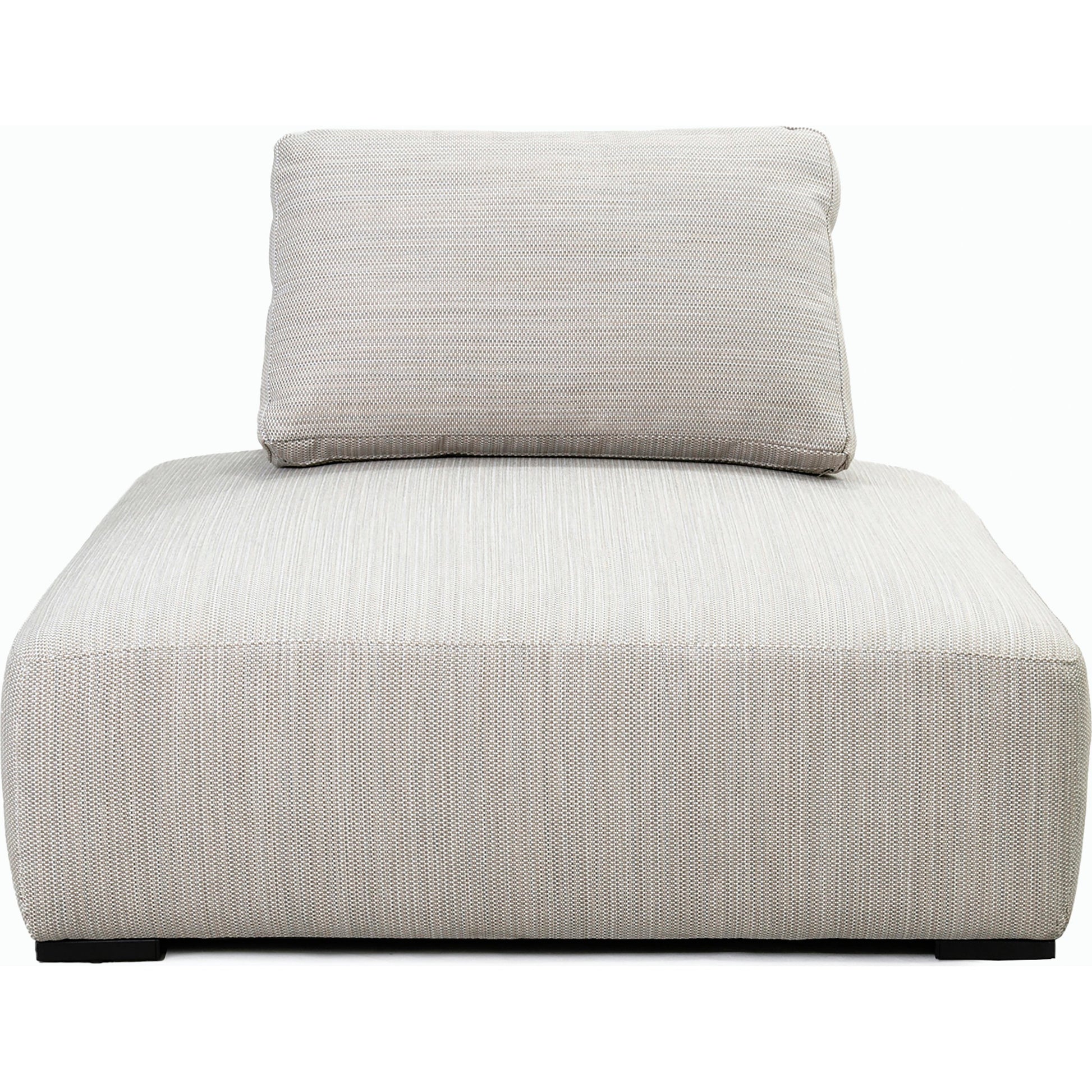 Nico Outdoor Square Lounge Chair by Classic Home in light gray. Made from 100% olefin, aluminum in a modern style.