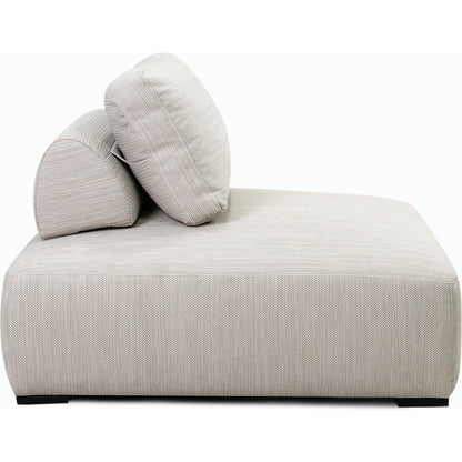 Nico Outdoor Square Lounge Chair by Classic Home in light gray. Made from 100% olefin, aluminum in a modern style.