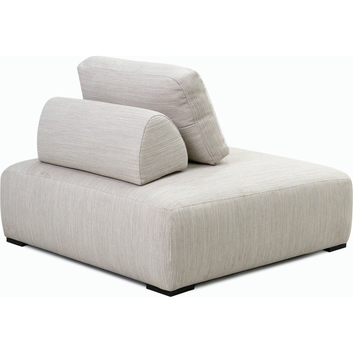 004 SI-2162642 | Additional Silo | Nico Outdoor Square Lounge Chair by Classic Home in light gray. Made from 100% olefin, aluminum in a modern style.