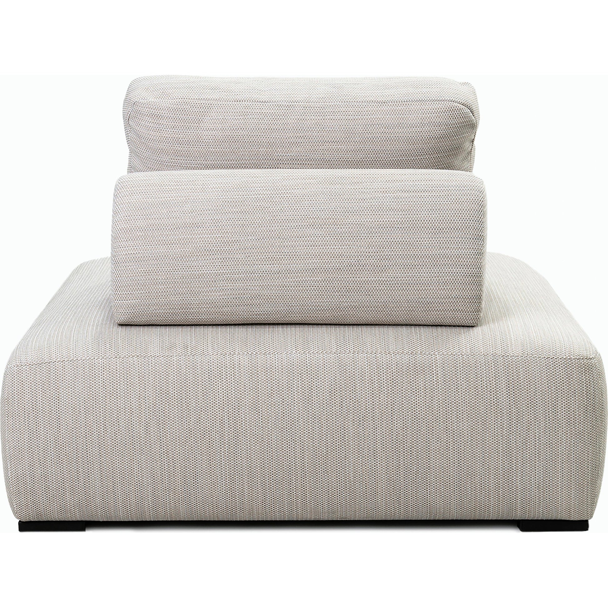 Nico Outdoor Square Lounge Chair by Classic Home in light gray. Made from 100% olefin, aluminum in a modern style.