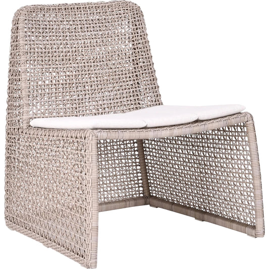 Michelle Wicker Outdoor Accent Chair by Classic Home in beige,white. Made from unique in a unique style.