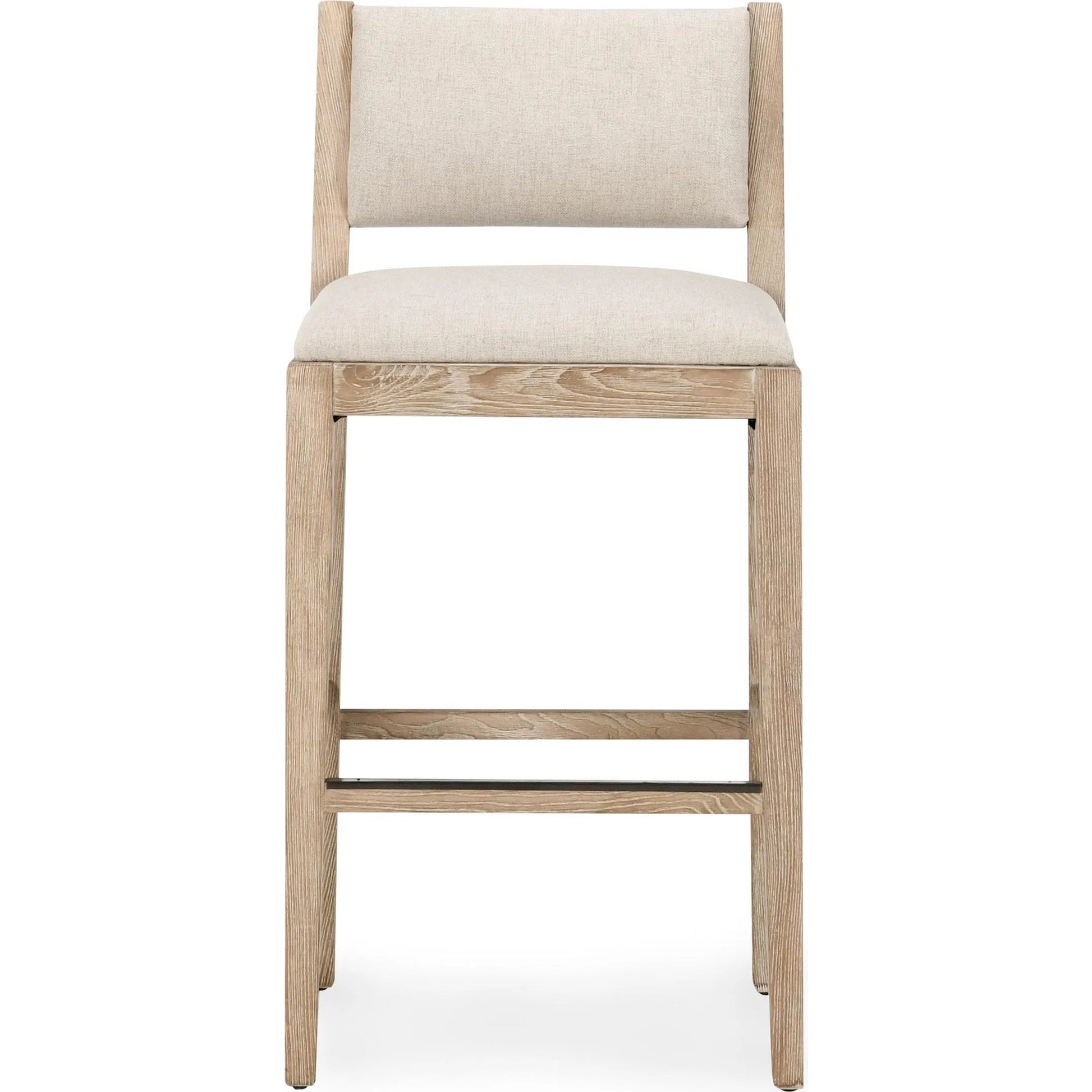 Beck 30" Solid Wood Bar Stool by Classic Home in sand. Made from 100% polyester, rubberwood in a transitional style.