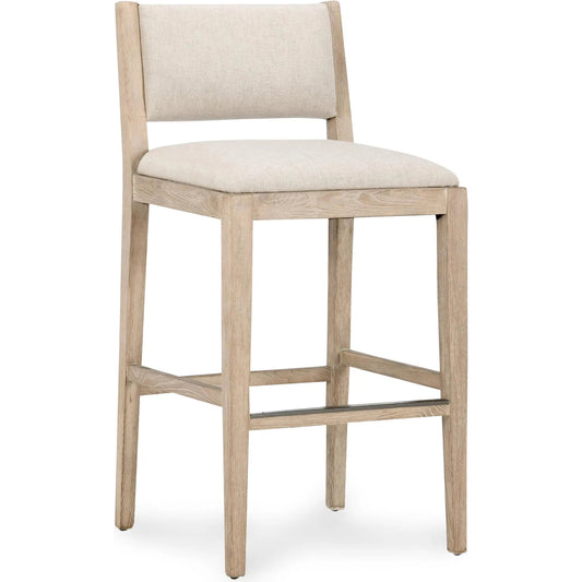 Beck 30" Solid Wood Bar Stool by Classic Home in sand. Made from 100% polyester, rubberwood in a unique style.