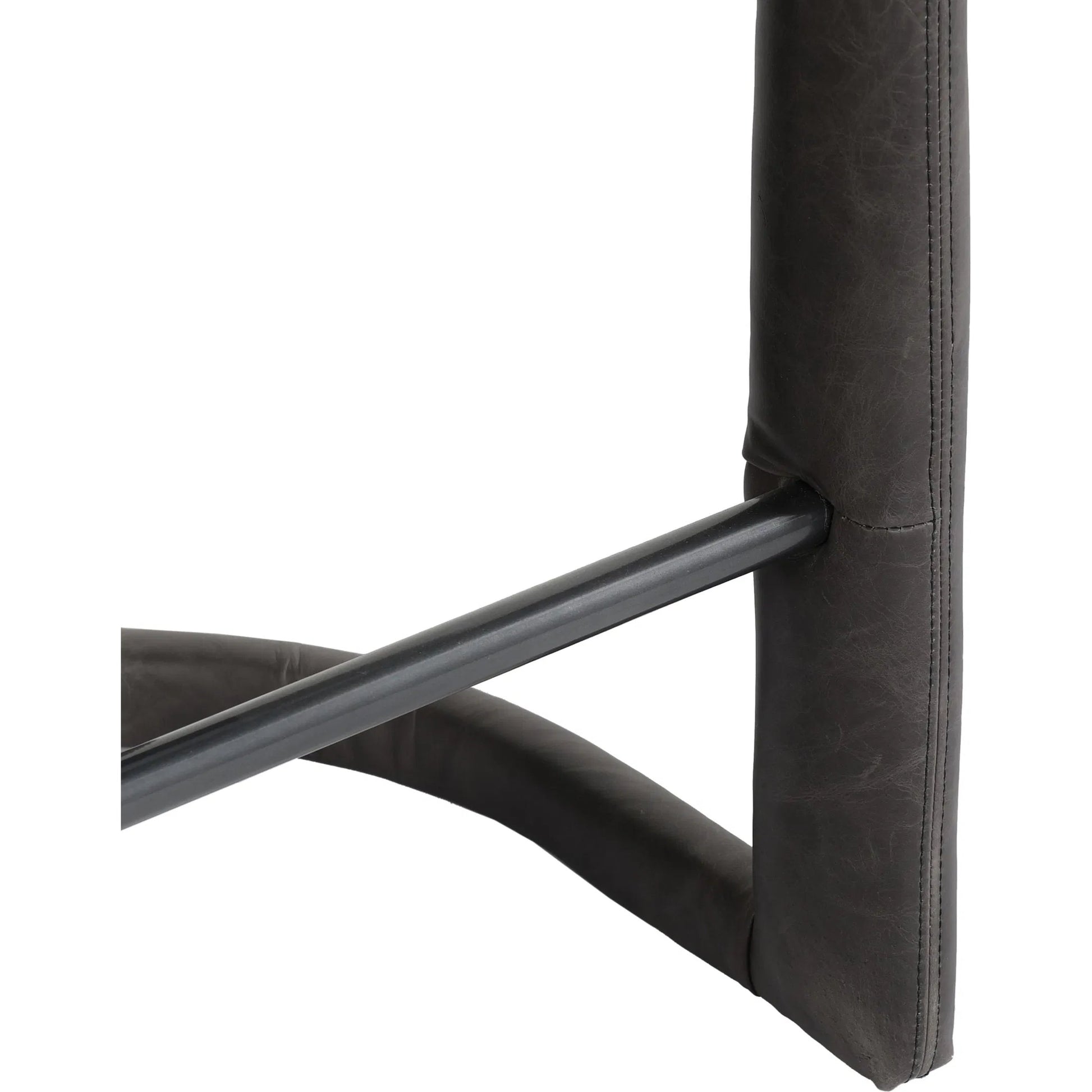 Archie 26" Distressed Leather Counter Stool by Classic Home in brown. Made from top grain leather, stainless steel in a unique style.