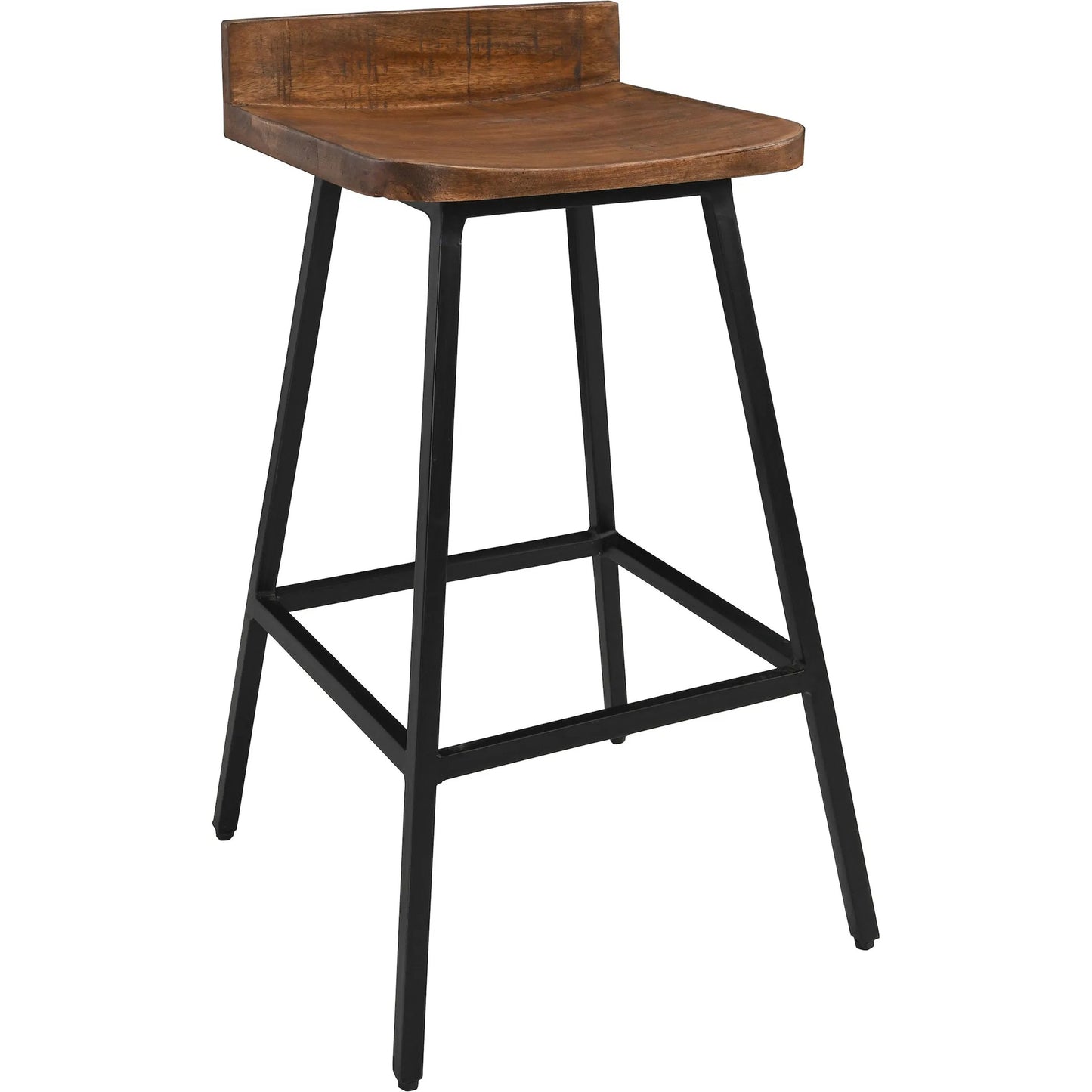002 SI-2237298 | Additional Silo | Pennie 27" Solid Wood Brown Counter Stool (Set of 2) by Kosas Home in caramel brown top , black finish base. Made from unique in a modern style.