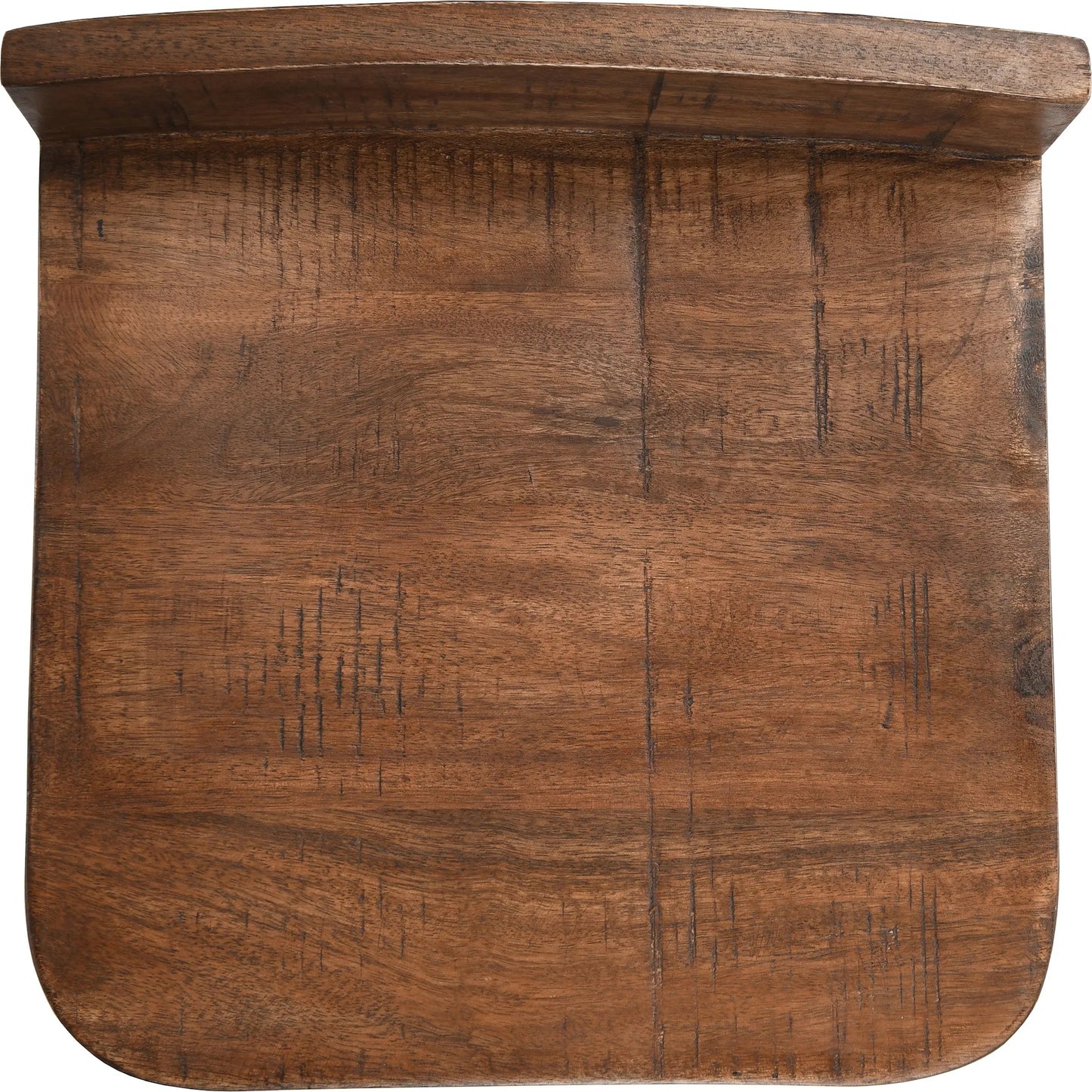 010 SI-2237298 | Closeup | Pennie 27" Solid Wood Brown Counter Stool (Set of 2) by Kosas Home in caramel brown top , black finish base. Made from unique in a modern style.