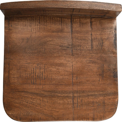 Pennie 27" Solid Wood Brown Counter Stool (Set of 2) by Kosas Home in caramel brown top , black finish base. Made from unique in a modern style.