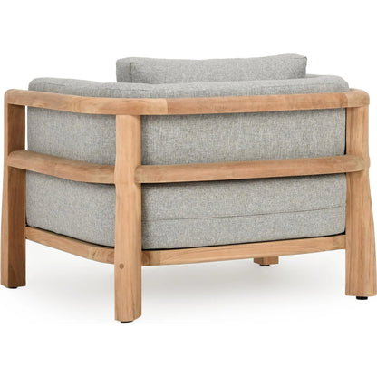 Aston Teak Outdoor Accent Chair by Classic Home in natural, gray. Made from unique in a transitional style.