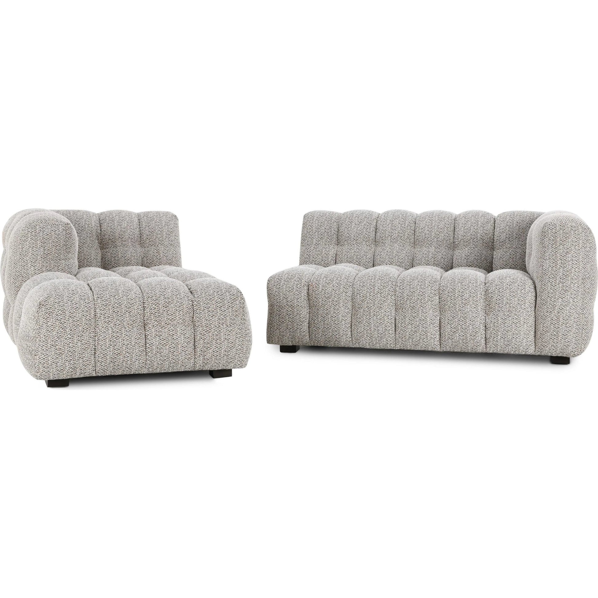 Walter Two-Piece Left Chaise Sectional by Classic Home in taupe. Made from 100% polyester, rubberwood in a transitional style.