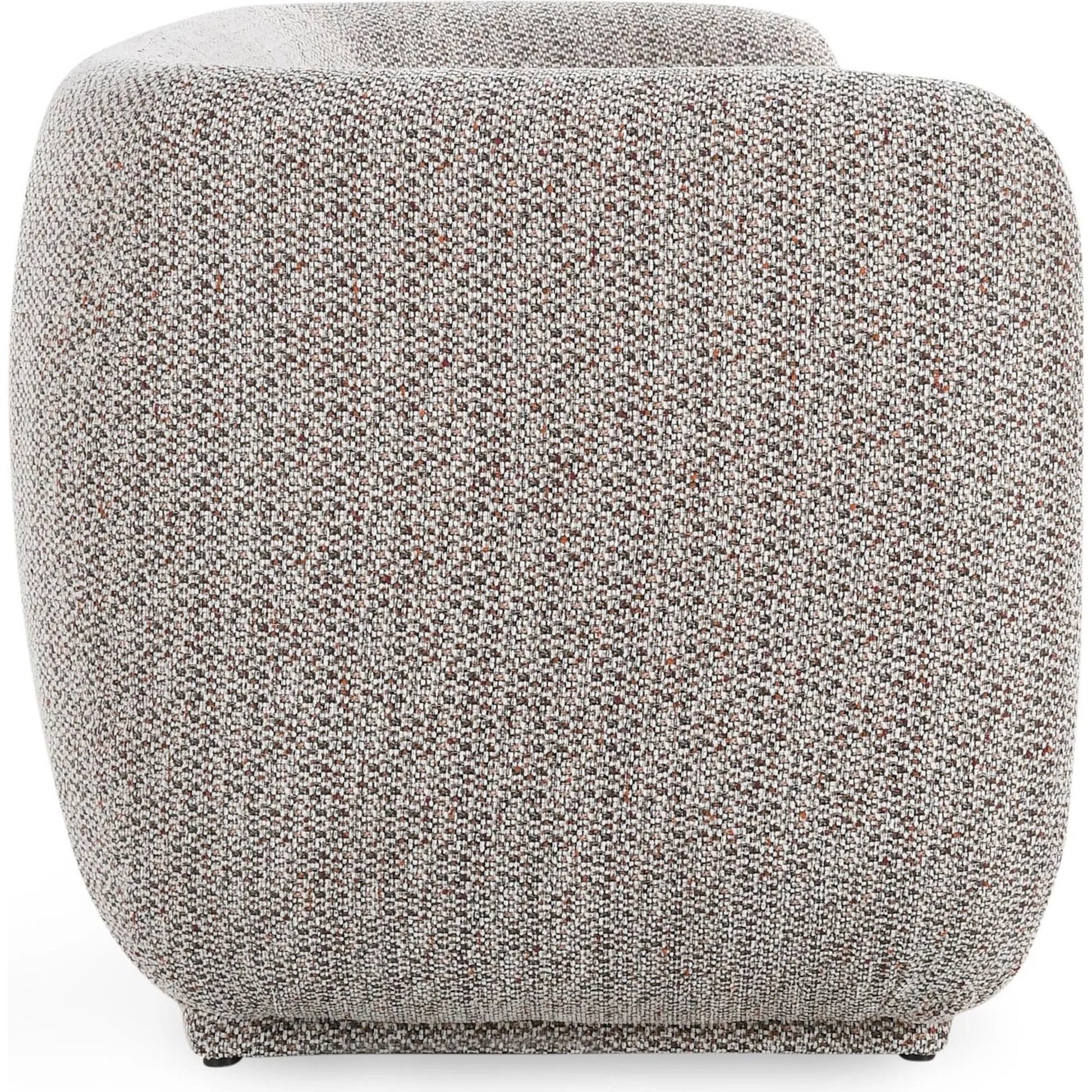 Nico 93" Brick Curved Sofa by Classic Home. Made from 100% polyester in a transitional style.