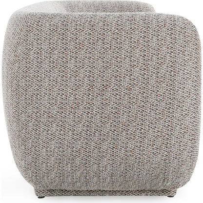Nico 93" Brick Curved Sofa by Classic Home. Made from 100% polyester in a transitional style.