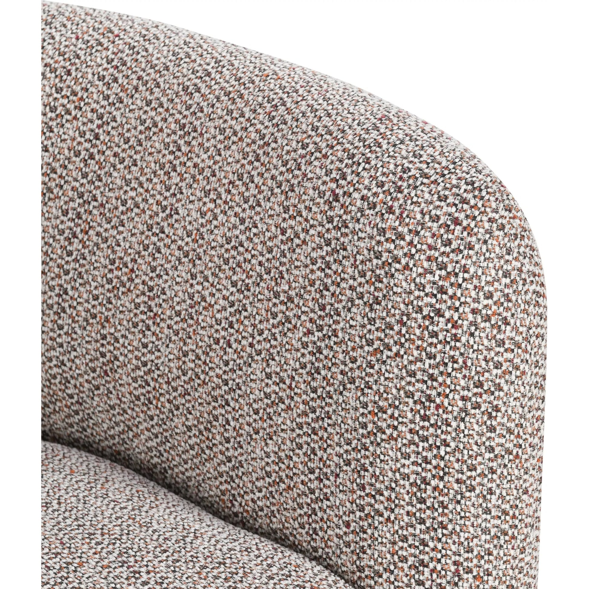 Nico 93" Brick Curved Sofa by Classic Home. Made from 100% polyester in a transitional style.