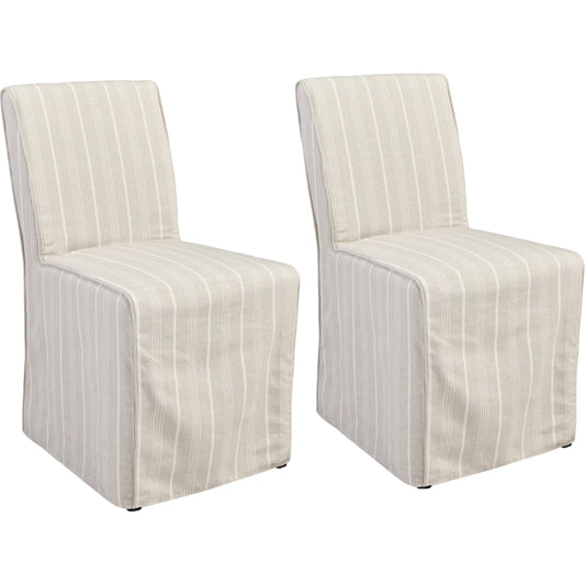 Amaya Upholstered Fabric Dining Chair (Set of 2) by Classic Home in beige. Made from unique in a unique style.