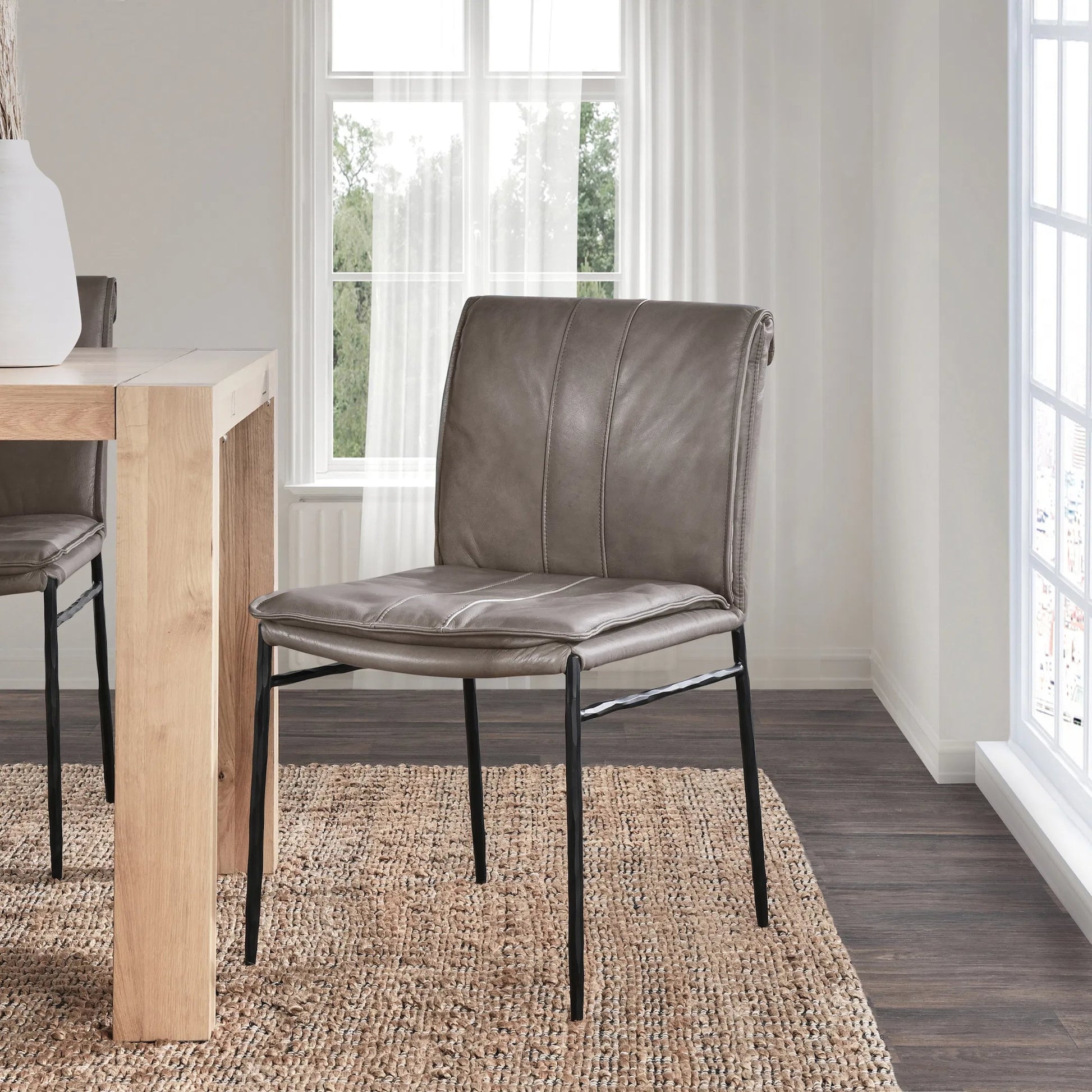 Mayer Genuine Leather Dining Chair (Set of 2) by Classic Home. Made from unique in a modern style.