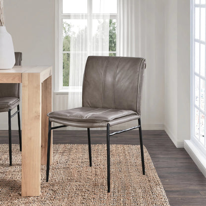 Mayer Genuine Leather Dining Chair (Set of 2) by Classic Home. Made from unique in a modern style.