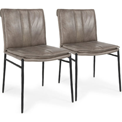 Mayer Genuine Leather Dining Chair (Set of 2) by Classic Home. Made from unique in a modern style.