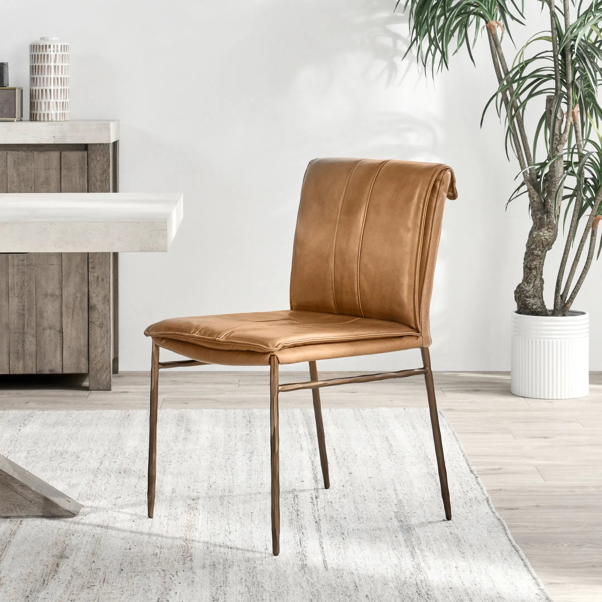 Mayer Genuine Leather Dining Chair (Set of 2) by Classic Home. Made from unique in a modern style.