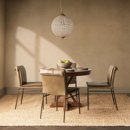 Mayer Genuine Leather Dining Chair (Set of 2) by Classic Home. Made from unique in a modern style.