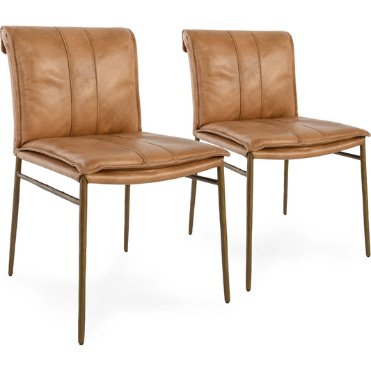Mayer Genuine Leather Dining Chair (Set of 2) by Classic Home. Made from unique in a unique style.