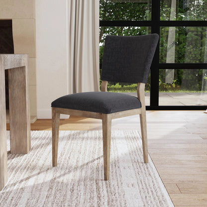 Phillip Upholstered Fabric Dining Chair (Set of 2) by Classic Home in gray. Made from unique in a modern style.