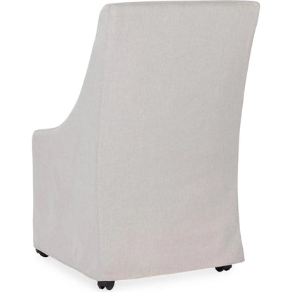 Warwick Upholstered Rolling Dining Chair by Classic Home. Made from 100% polyester in a unique style.