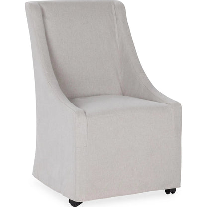 Warwick Upholstered Rolling Dining Chair by Classic Home. Made from 100% polyester in a unique style.