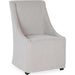 Warwick Upholstered Rolling Dining Chair by Classic Home. Made from 100% polyester in a unique style.
